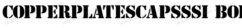 CopperplateSCapsSSi Bold字体转换